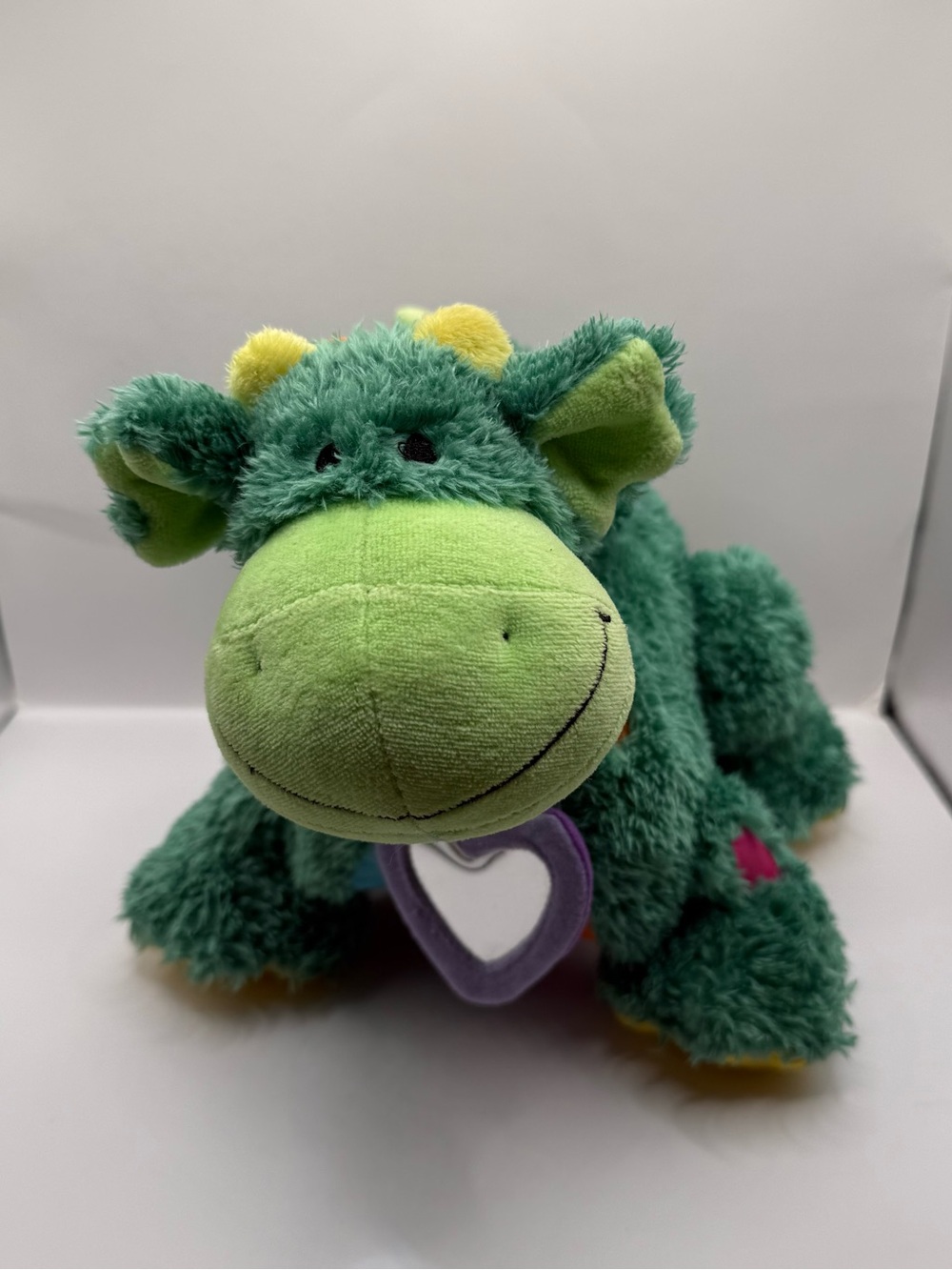 Jellycat Jelly Kitten DREW the Green Dragon Soft Sensory Plush with Soft Book